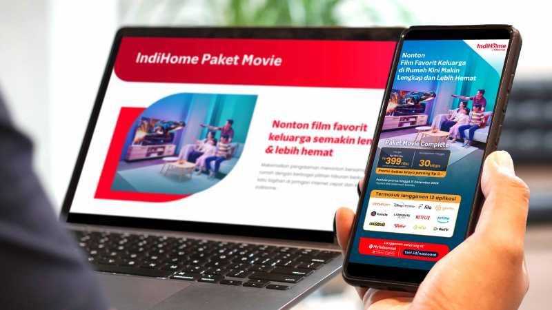 Telkomsel Hadirkan Paket Movie Baru di IndiHome, Cek Harganya!