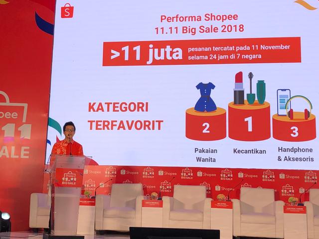 Hari Diskon Besar 11.11, Shopee Targetkan Transaksi di Atas 11 Juta Sehari